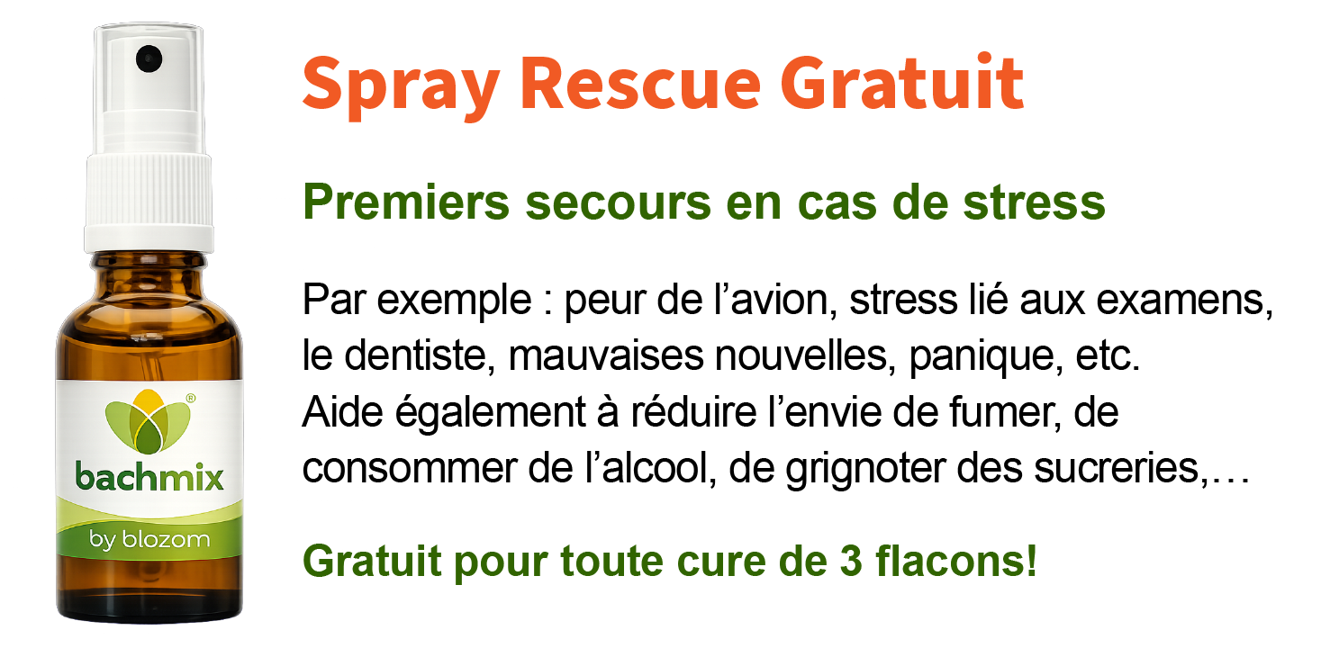 Spray Rescue Gratuit pour une cure de 3 mois